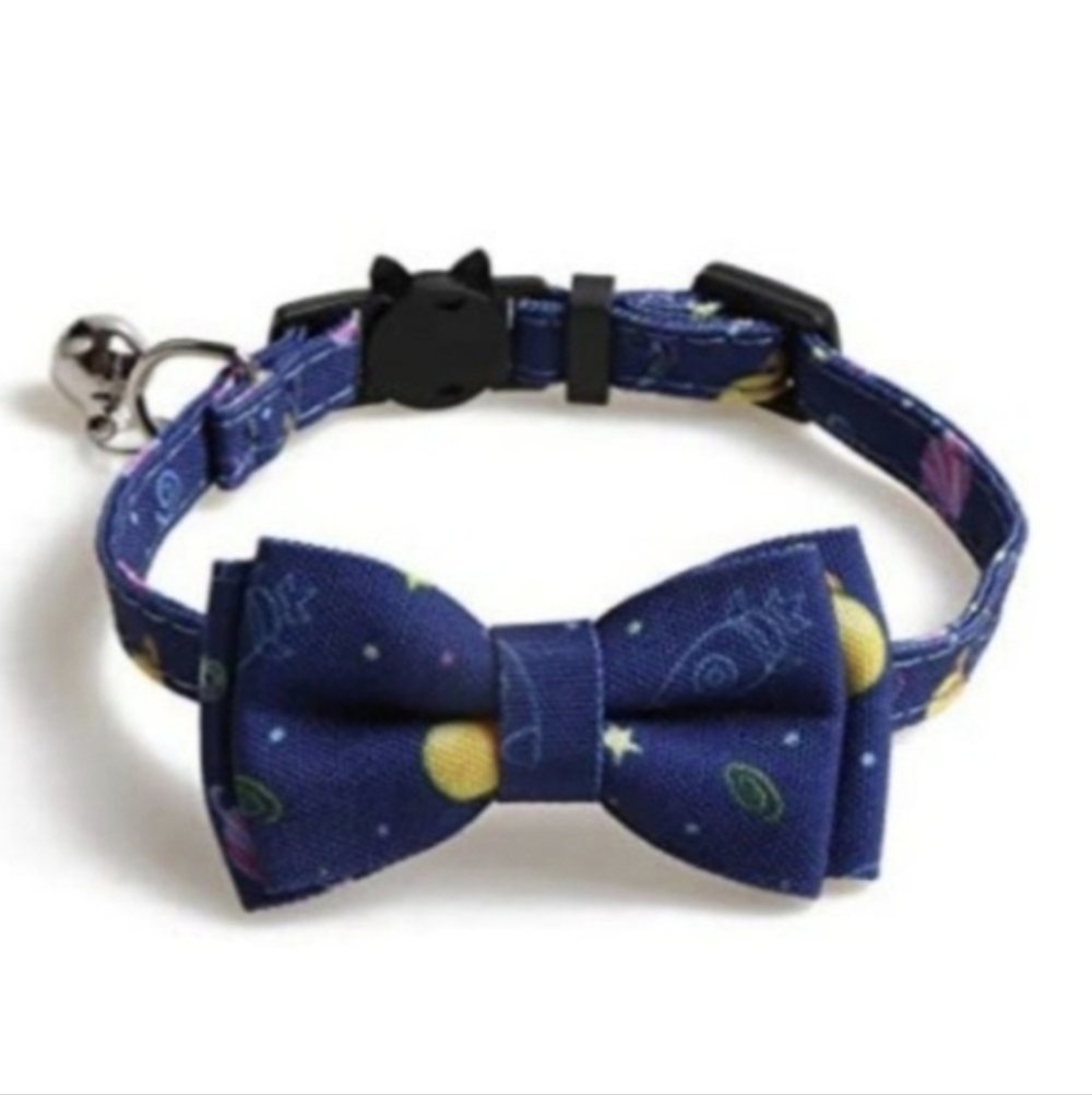 Galaxy Bowtie Breakaway Pet Collar